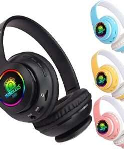 IDFL Headphones 5.0 66BT Wireless Bluetooth Foldable Headphone with Light