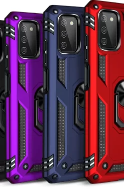 IDFL Ring Compatible Ring Armor Case For Samsung Galaxy A03s