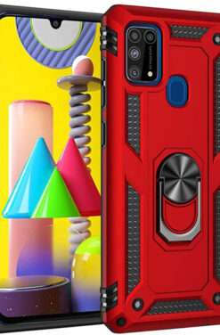 IDFL Ring Compatible Ring Armor Case For Samsung Galaxy A21S