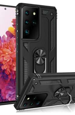 IDFL Ring Compatible Ring Armor Case For Samsung Galaxy S21 Ultra
