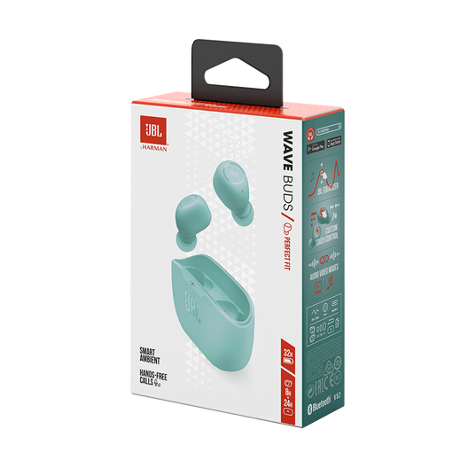 HP JBL WAVE BUDS Global Mint SKU 1605X1605