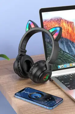 borofone bo18 cat ear bt headphones interior